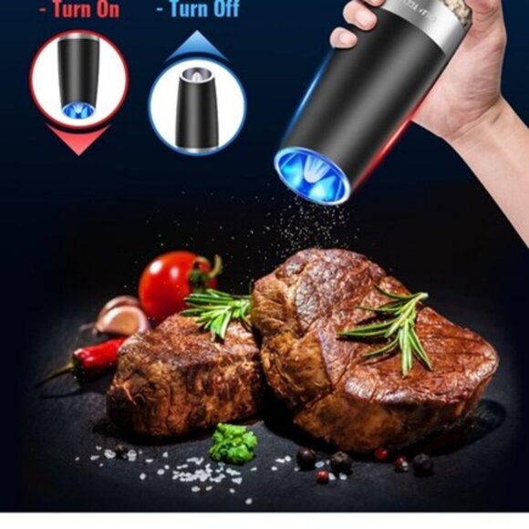 Gravity electric pepper and salt mill set NEW IN BOX - Picture 2 of 5